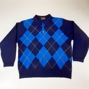 Brooks Brothers blue cardigan mens sweater